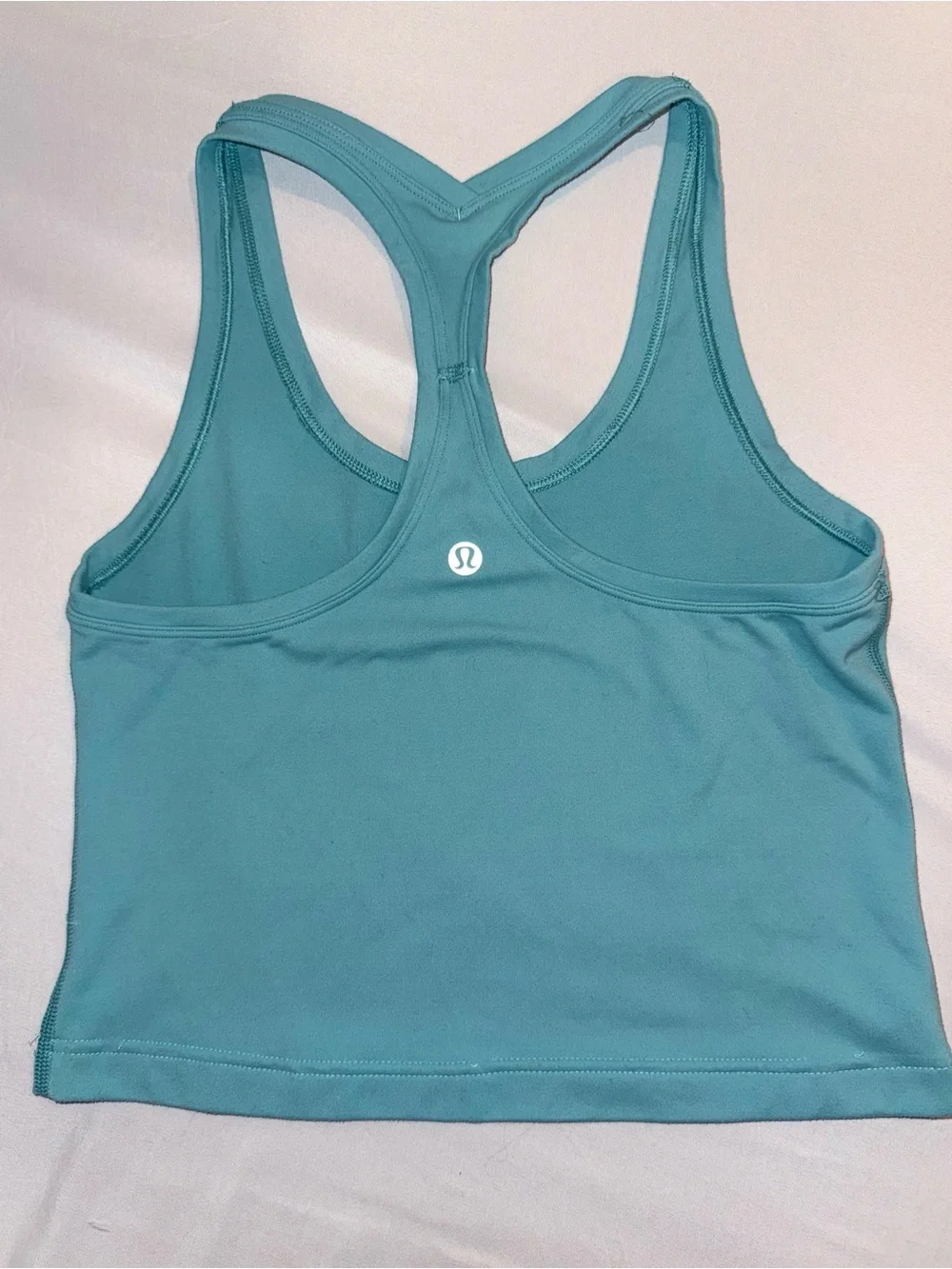 Lululemon Women's Teal Racerback Crop Tank Top Casual Activewear Size 6/Small
